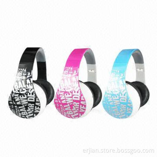Headphones with Stereo Bluetooth + Micro SD/TF Card Reader + FM Radio + Microphone